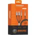 Аудио кабель Aux Amaya AUX-05 (Type-C/Lightning/AUX to AUX 3.5mm) (1.2m) – Black. Фото 2 из 2