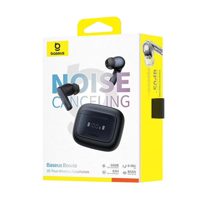 Бездротові TWS навушники Baseus OS Bowie 35 (A00073800) – Cosmic Black. Фото 6 з 8