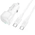 АЗП Borofone BZ34A Cloud PD20W (1USB-C) + кабель Type-C to Type-C – White. Фото 3 з 4