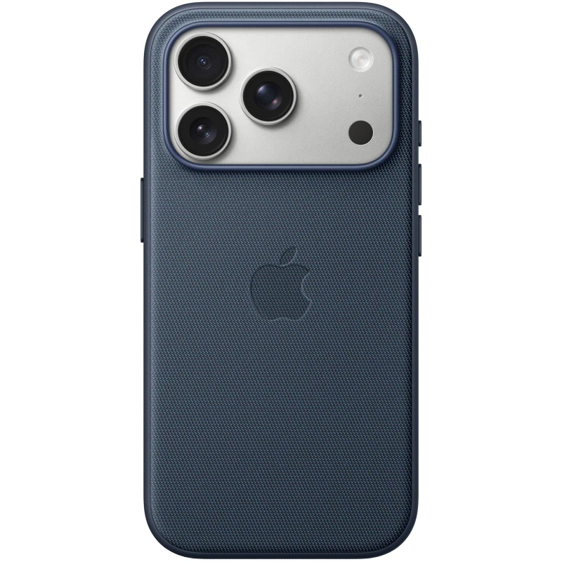 Тканинний чохол TechWoven (AAA) with MagSafe and Animation для Apple iPhone 17 Pro (6.3") – Blue. Фото 2 з 2