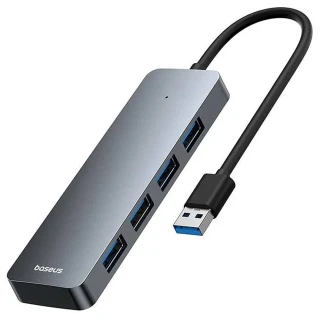 Перехідник HUB Baseus UltraJoy Series Lite 4-Port (USB-A to 4xUSB3.0+Type-C) (1m) (B0005280B811-02) фото 1 Перехідник HUB Baseus UltraJoy Series Lite 4-Port (USB-A to 4xUSB3.0+Type-C) (1m) (B0005280B811-02) фото 1 з 1