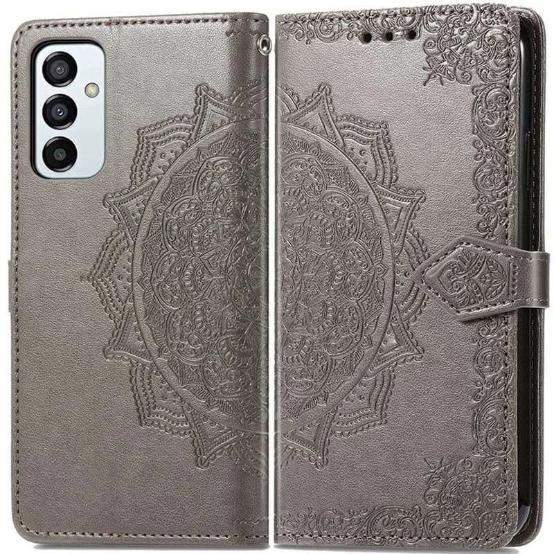 Шкіряний чохол-книжка Art Case з візитницею для Samsung Galaxy A24 4G – Сірий. Фото 2 з 4