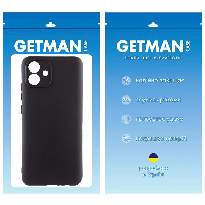 Кольоровий силіконовий чохол GETMAN із закритою камерою для Samsung Galaxy A07 – Чорний / Black. Фото 3 Кольоровий силіконовий чохол GETMAN із закритою камерою для Samsung Galaxy A07 – Чорний / Black. Фото 3 з 3