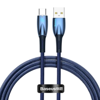 Дата кабель Baseus Glimmer Series Fast Charging Data Cable USB to Type-C 100W 1m (CADH00040) фото 1 з 2