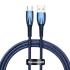 Дата кабель Baseus Glimmer Series Fast Charging Data Cable USB to Type-C 100W 1m (CADH00040) – Blue. Фото 1 з 2