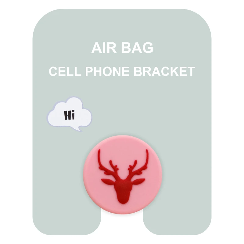 Тримач для телефону Popsocket Air Bag – Pink Elk. Фото 1 з 2