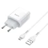 МЗП HOCO C73A (2USB/2.4A) + microUSB – Білий. Фото 2 з 7