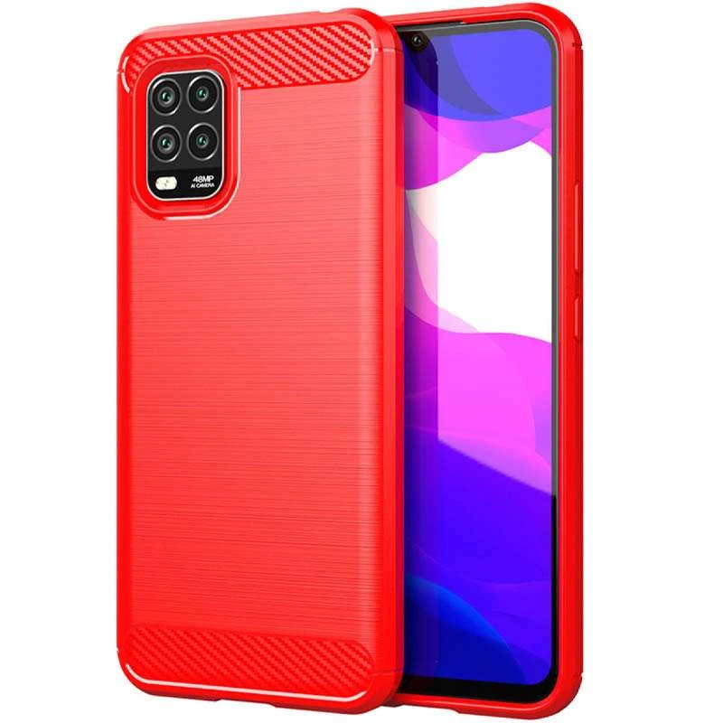 

Тонкий силиконовый чехол Slim для Xiaomi Mi 10 Lite (Красный), Червоний