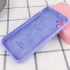 Чохол Silicone Case з захистом камери на Apple iPhone 12 (6.1") – Бузковий / Dasheen. Фото 2 з 2