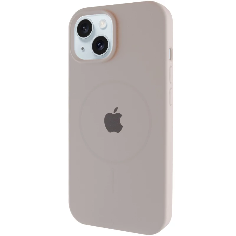Чохол Silicone Armor Max with MagSafe для Apple iPhone 15 Plus (6.7") – Сірий / Light Grey. Фото 2 з 6