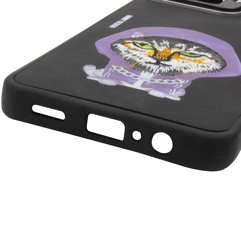 TPU+PC чохол з тваринами для Samsung Galaxy A06 – Black Cat. Фото 9 з 17