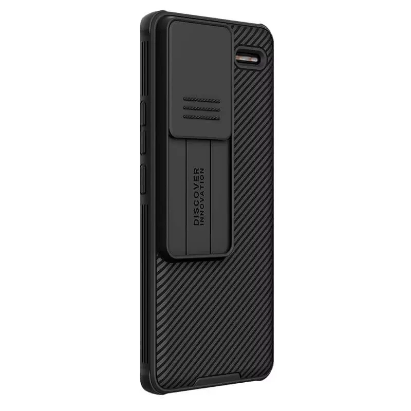 Карбована накладка Nillkin Pro зі шторкою для камери на Xiaomi Redmi Note 13 Pro+ – Black. Фото 3 з 7