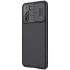 Карбована накладка Nillkin зі шторкою для камери на Samsung Galaxy S21+ – Чорний / Black. Фото 3 з 6
