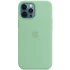 Чохол Silicone case (AAA) with Magsafe для Apple iPhone 12 Pro Max (6.7") – Зелений / Pistachio. Фото 1 з 1