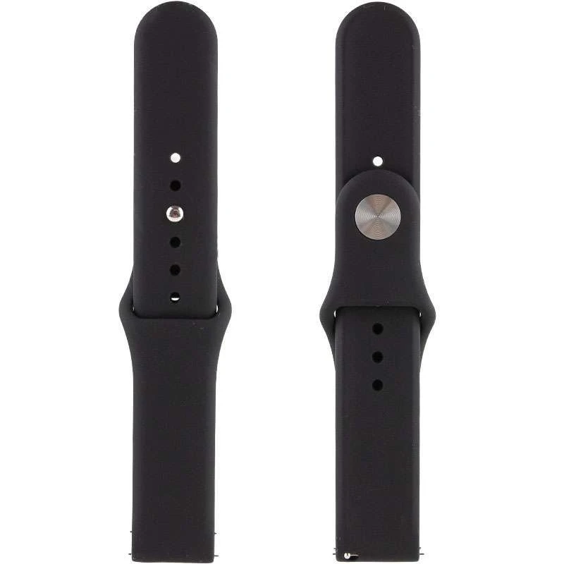 

Силіконовий ремінець Sport для Xiaomi Amazfit/Samsung 20 mm (Чорний / Black)