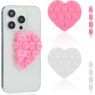Держатель-присоска для телефона Double Side Silicone Heart фото 1 из 2