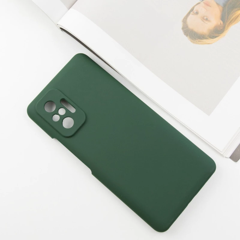 Чохол Silicone Case Lakshmi Premium з закритою камерою на Xiaomi Redmi Note 10 Pro – Зелений / Cyprus Green. Фото 3 з 7