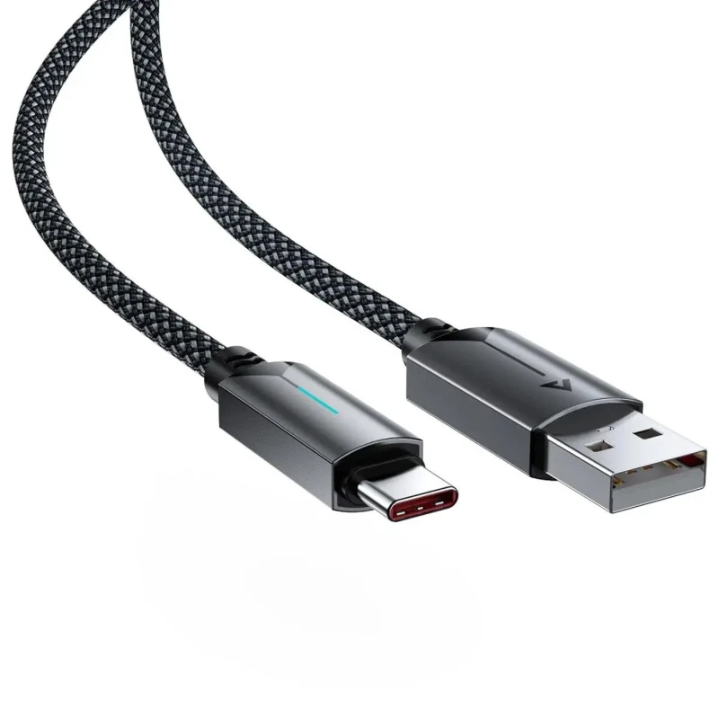 Дата кабель Acefast C19-04 USB to Type-C 3A (1.2m) – Black. Фото 4 з 5