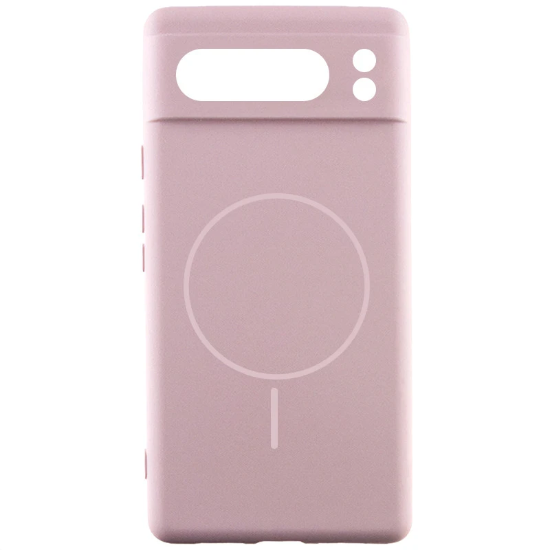 Чехол Silicone Cover Lakshmi Full Camera (AA) with Magnetic Fit для Google Pixel 8 Pro – Розовый / Pink Sand. Фото 1 из 1