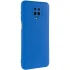 Цветной силиконовый чехол GETMAN с закрытой камерой на Xiaomi Redmi Note 9s / Note 9 Pro / Note 9 Pro Max – Синий / Royal blue. Фото 1 из 6