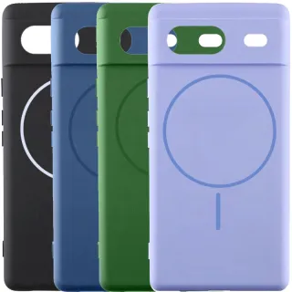 Чохол Silicone Cover Lakshmi Full Camera (AA) with Magnetic Fit для Google Pixel 7a