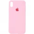 Чохол Silicone Case з закритим низом на Apple iPhone XS (5.8") – Рожевий / Light pink. Фото 1 з 1