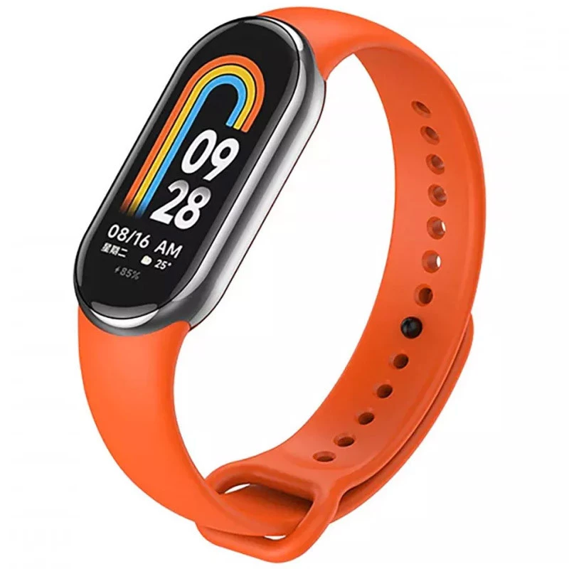 

Силиконовый ремешок для Xiaomi Mi Band 8 (Оранжевый / Orange), Помаранчевий / orange