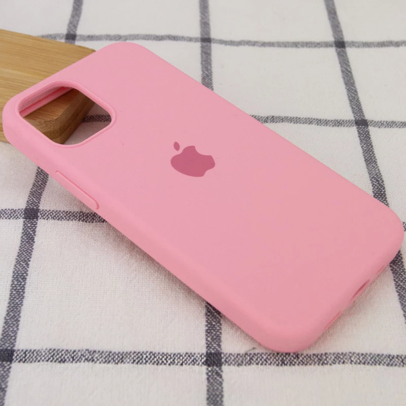 Чехол Silicone Case с закрытым низом для Apple iPhone 13 (6.1") – Розовый / Light pink. Фото 2 из 3