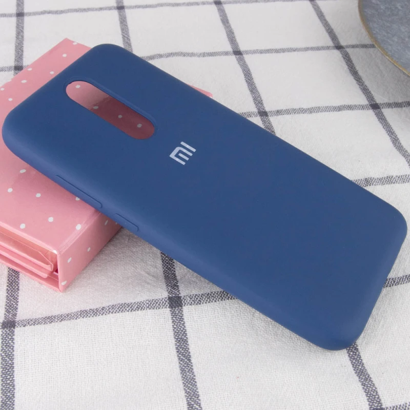 Чохол Silicone Case з закритим низом на Xiaomi Redmi 8 – Синій / Navy Blue. Фото 2 з 3