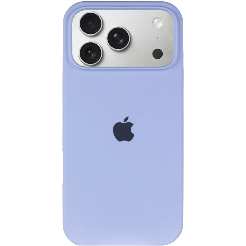Чохол Silicone Case з закритим низом на Apple iPhone 17 Pro Max (6.9") – Блакитний / Lilac Blue. Фото 3 з 6