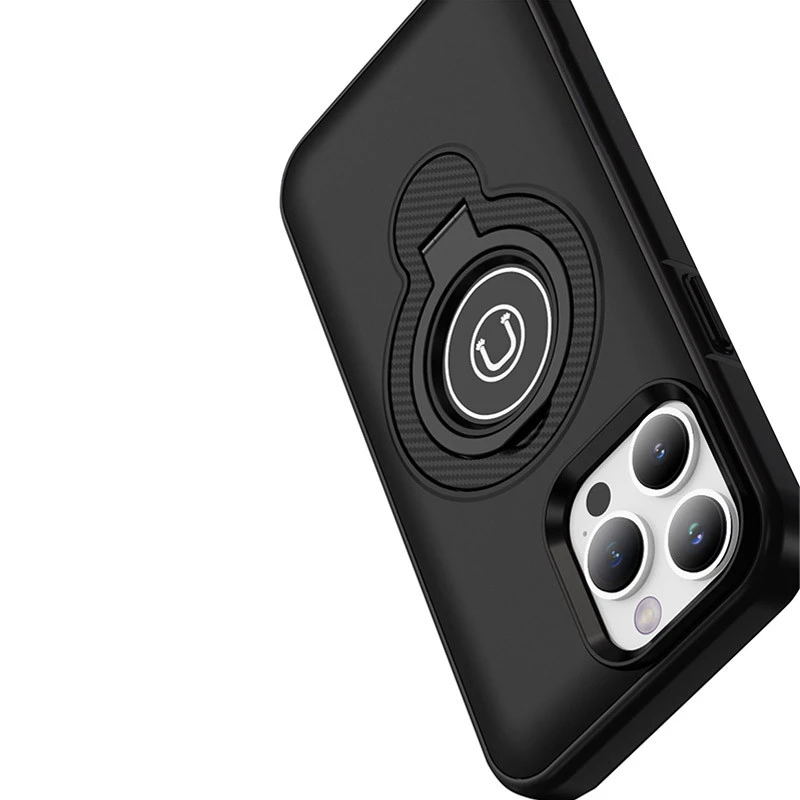 TPU+Textured PC Magnet для Apple iPhone 13 Pro (6.1") – Black. Фото 5 из 5