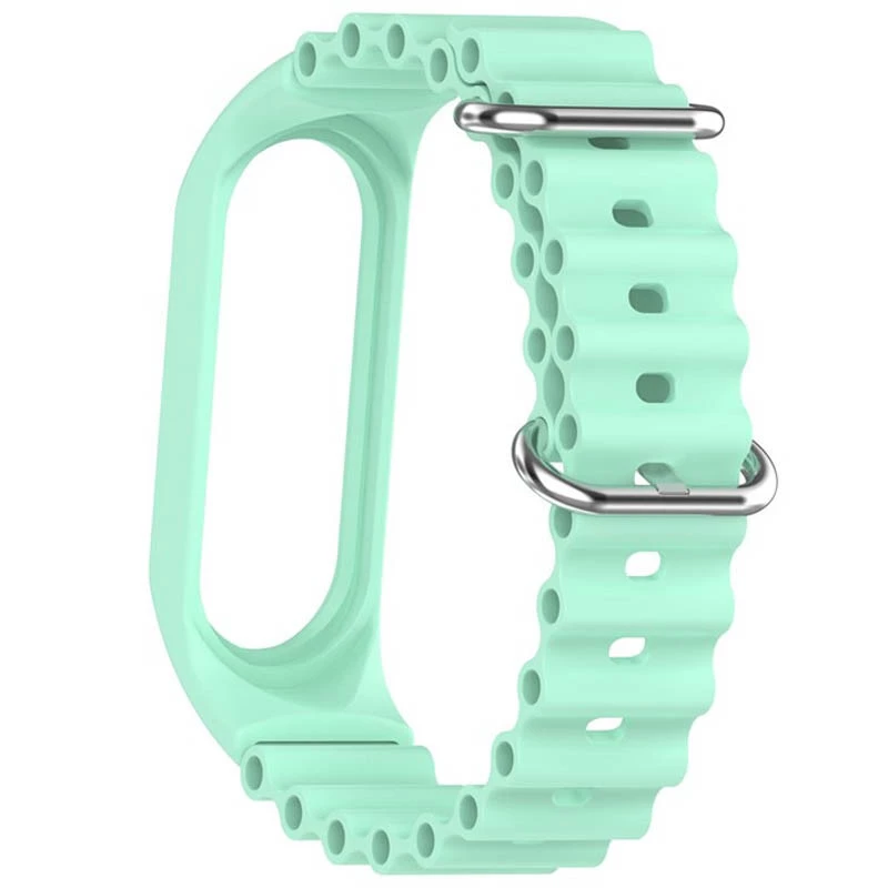 Ремешок Ocean Band для Xiaomi Mi Band 4/3 – Бирюзовый / Blue Sea. Фото 4 из 4