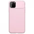 Карбоновая накладка Nillkin со шторкой для камеры для Apple iPhone 11 Pro Max (6.5") – Розовый / Pink. Фото 2 из 5