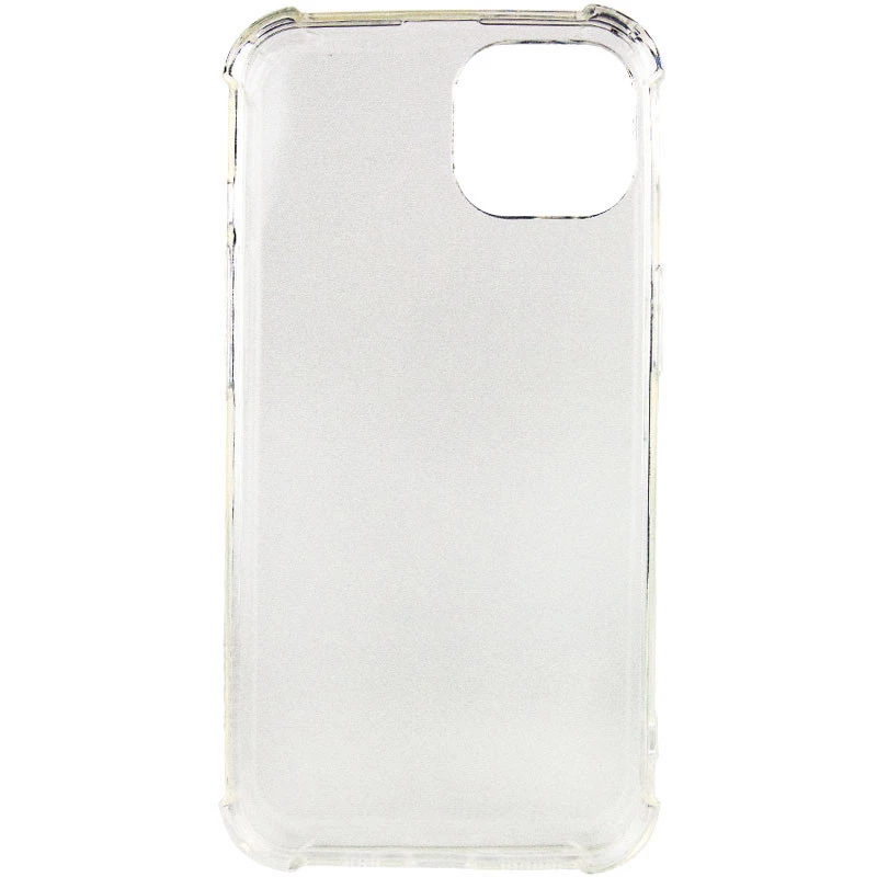 Ультратонкий силиконовый чехол GETMAN с крытыми бортами для Apple iPhone 13 (6.1") – Бесцветный (прозрачный). Фото 2 из 8