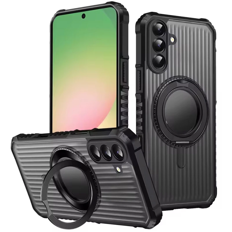 Пластиковая накладка Rotating Ring для Xiaomi Poco C75 – Black. Фото 1 из 1