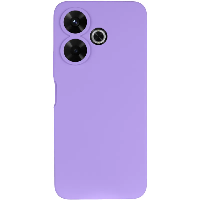 Чехол Silicone Case Lakshmi Premium з закритою камерою на Xiaomi Poco M6 4G – Сиреневый / Dasheen. Фото 4 из 10