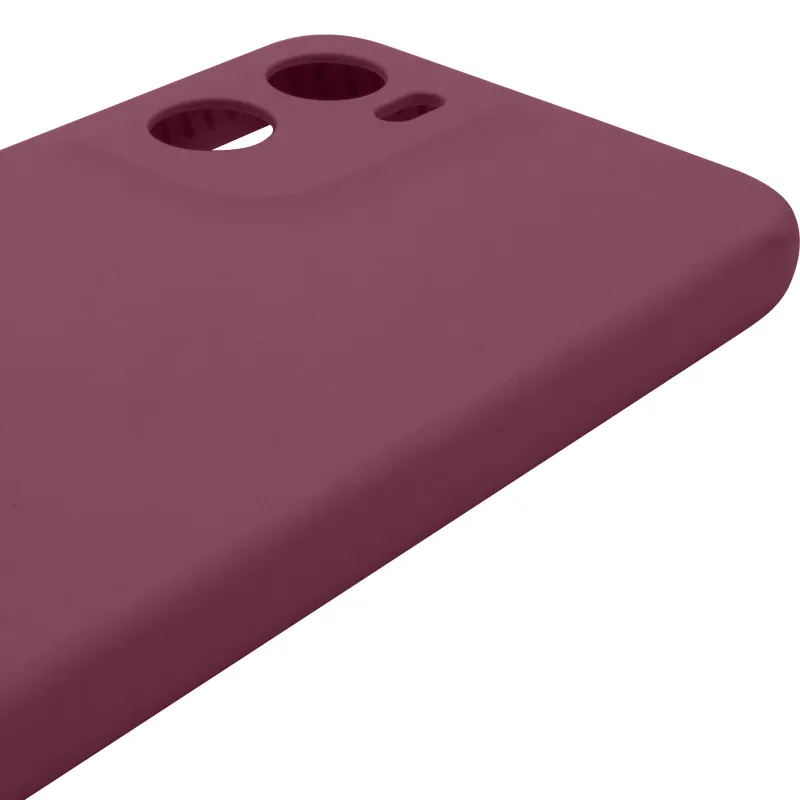 Чохол Silicone Case Lakshmi Premium із закритою камерою для Motorola Moto G05 – Бордовий / Plum. Фото 5 з 6