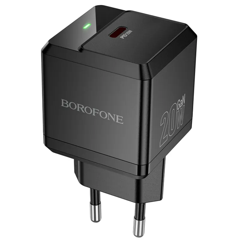 МЗП Borofone BN18 Intenso PD20W (1USB-C) – Black. Фото 1 з 4