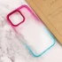 Силіконовий чохол фреш на Apple iPhone 13 Pro Max (6.7") – Бірюзовий / Рожевий. Фото 5 з 6