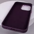 Кожаный чехол Bonbon с металлическими кнопками и MagSafe на Apple iPhone 15 (6.1") – Фиолетовый / Dark Purple. Фото 8 из 8