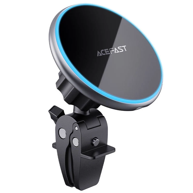 Автотримач з БЗП Acefast D3 magnetic wireless – silver. Фото 2 з 5