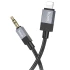 Аудио кабель Aux Hoco UPA32A Clever digital (Lightning to AUX 3.5mm) (1m) – Black. Фото 3 из 5