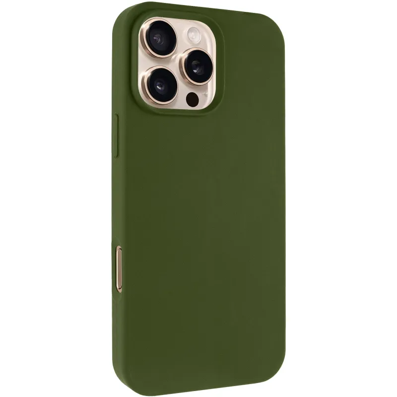 Чехол Silk Full Protective (AA) NO LOGO для Apple iPhone 16 Pro Max – Зеленый / Dark Olive. Фото 1 из 20