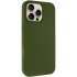 Чохол з закритим низом Silicone Case на Apple iPhone 16 Pro – Зелений / Dark Olive. Фото 2 з 21