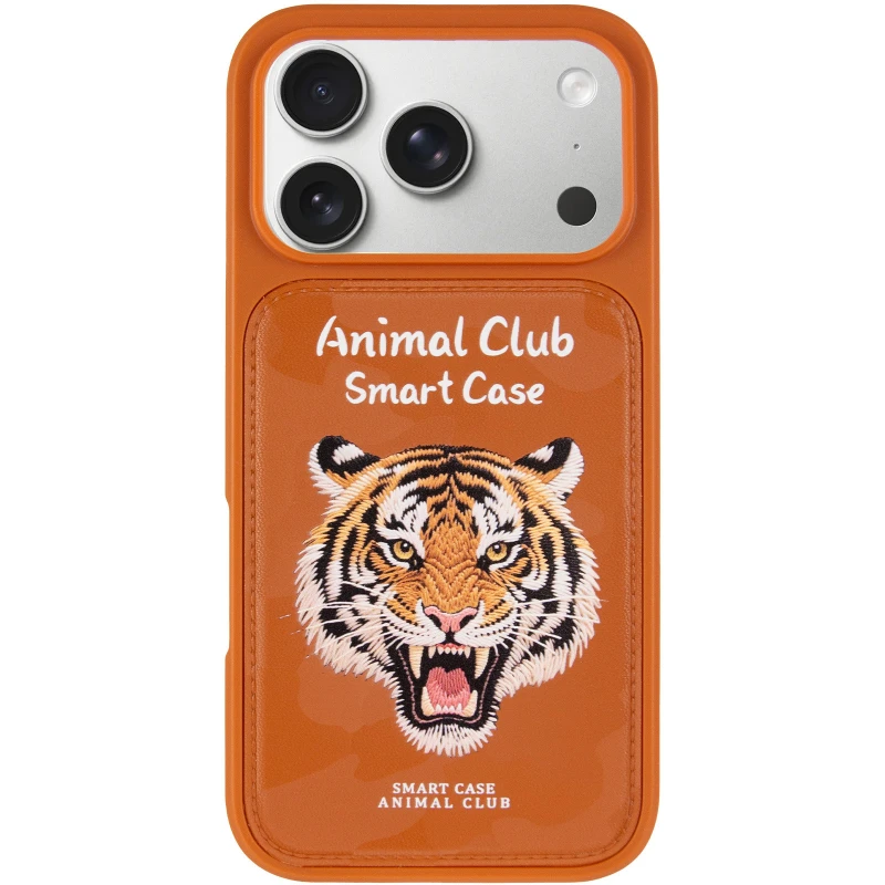 TPU+PC чохол Animal Club для Apple iPhone 17 Pro (6.3") – Chocolate Brown. Фото 3 з 6