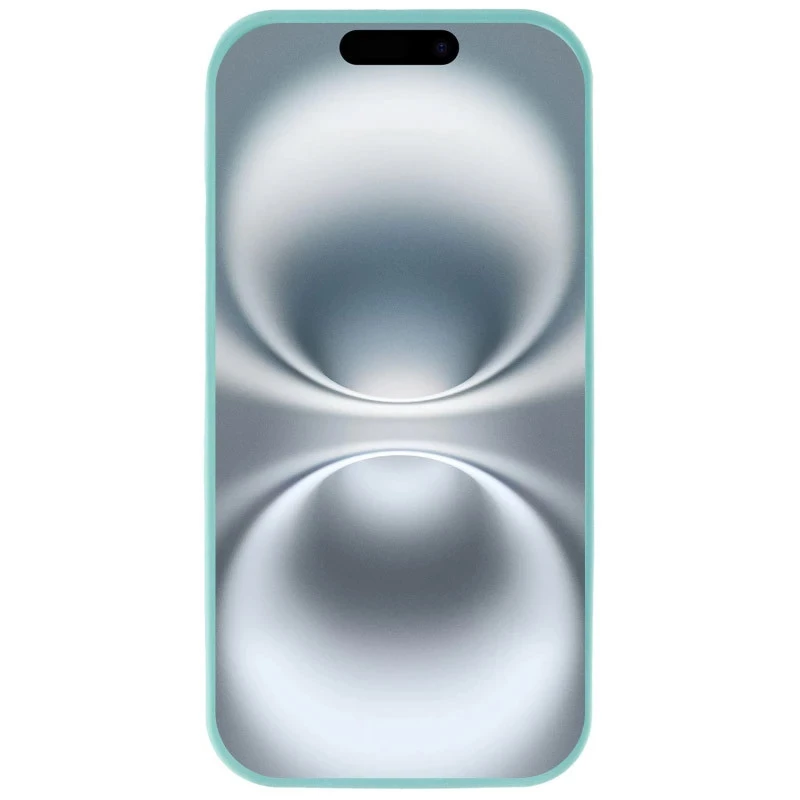 Чохол Silicone Case з закритим низом на Apple iPhone 16e (6.1") – Бірюзовий / Marine Green. Фото 2 з 4