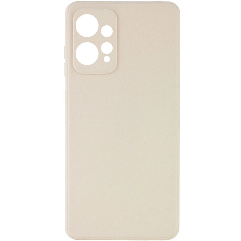 Цветной силиконовый чехол с защитой камеры для Xiaomi Redmi 12 – Бежевый / Antigue White. Фото 1 из 9