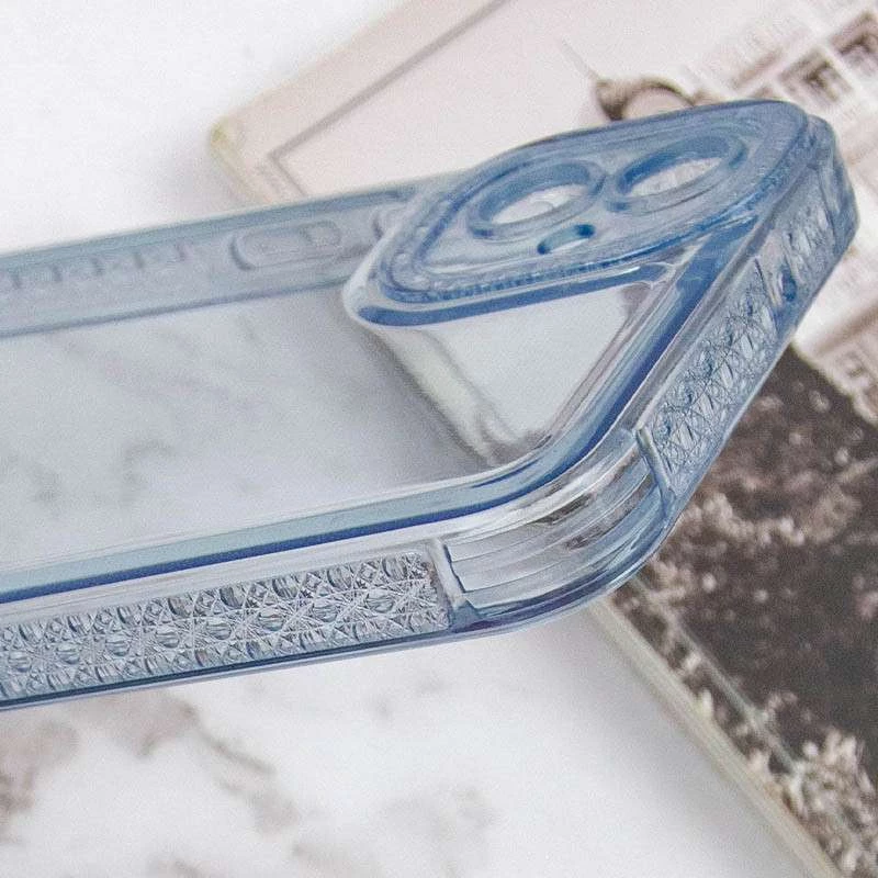 Силиконовый чехол с узором на Samsung Galaxy A04e – Голубой. Фото 6 из 6