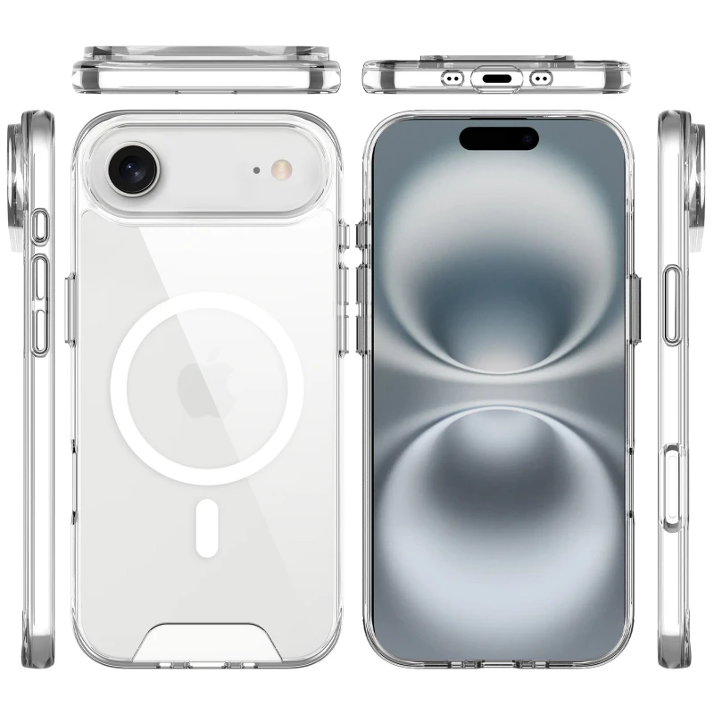 Чехол TPU Space Case with Magnetic Fit для Apple iPhone 17 Air (6.5") – Прозрачный. Фото 4 из 6