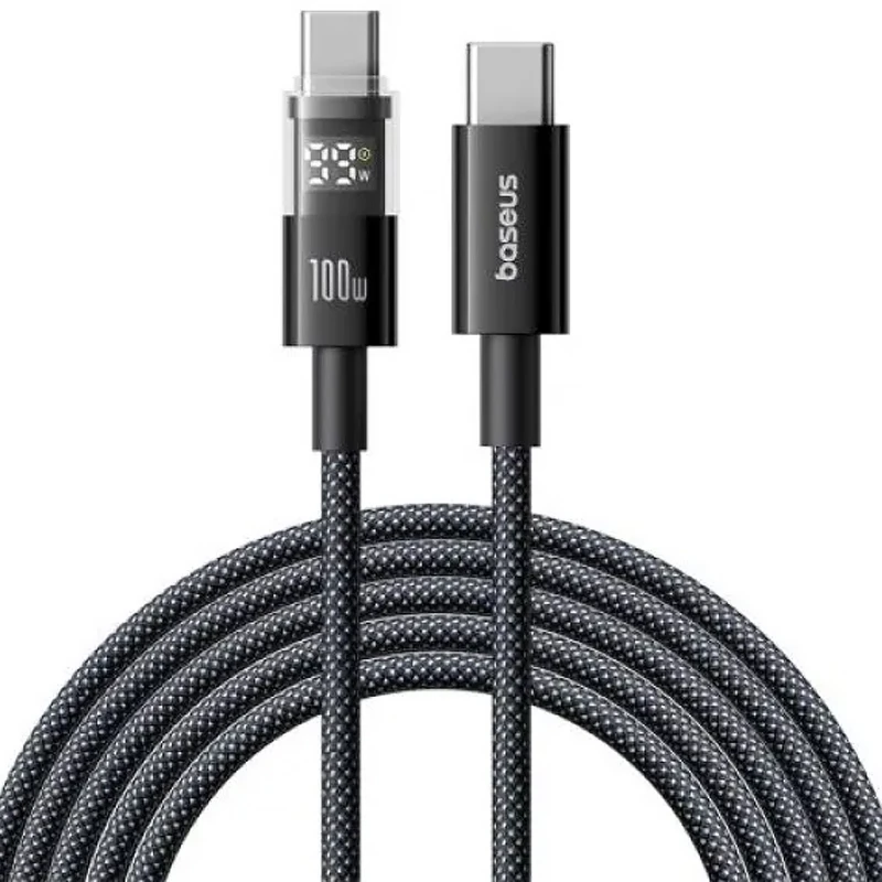 Дата кабель Baseus Display 2 Type-C to Type-C 100W (1m) (P10382702) – Cosmic Black. Фото 2 из 5